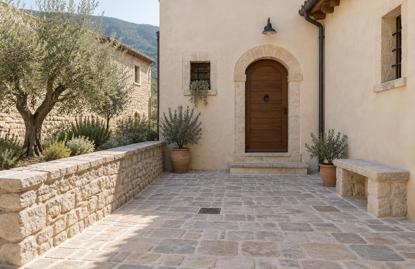 Cortile dopo la ristrutturazione